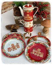 Načítať obrázok do zobrazovača galérie, Porcelánový set - čajník s dvomi šálkami - FANCY GINGERBREAT - 500 ml + 2 x 240 ml
